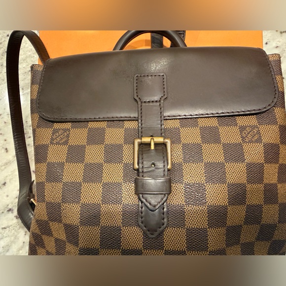 authentic louis vuitton damier ebene backpack Authentic Louis Vuitton Soho Backpack in Damier Ebene canvas, circa 1998